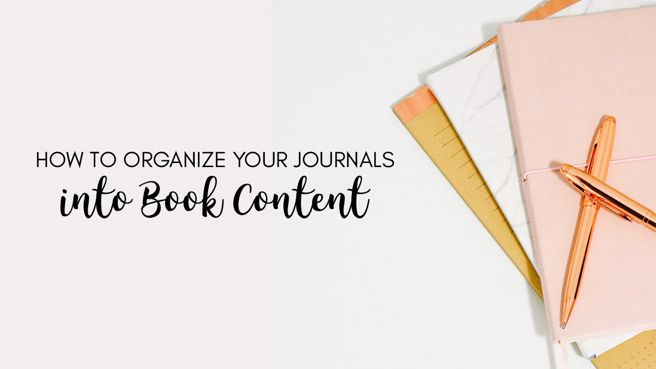 organize journals into book content